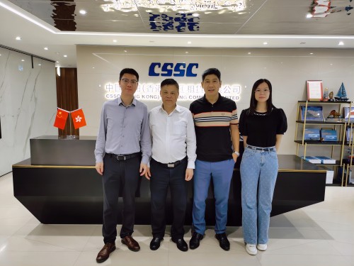 访问中船租赁合影 访问中船租赁合影